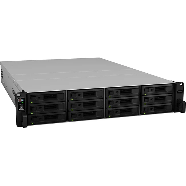 Synology RackStation RS3618xs SAN/NAS Storage System - Intel Xeon D-1521 Quad-core (4 Core) 2.40 GHz - 12 x HDD Supported - 144 TB Supported HDD Capacity - 12 x SSD Supported - 8 GB RAM DDR4 SDRAM - Serial ATA Controller - 0, 1, 5, 6, 10, Basic, JBOD, RAI