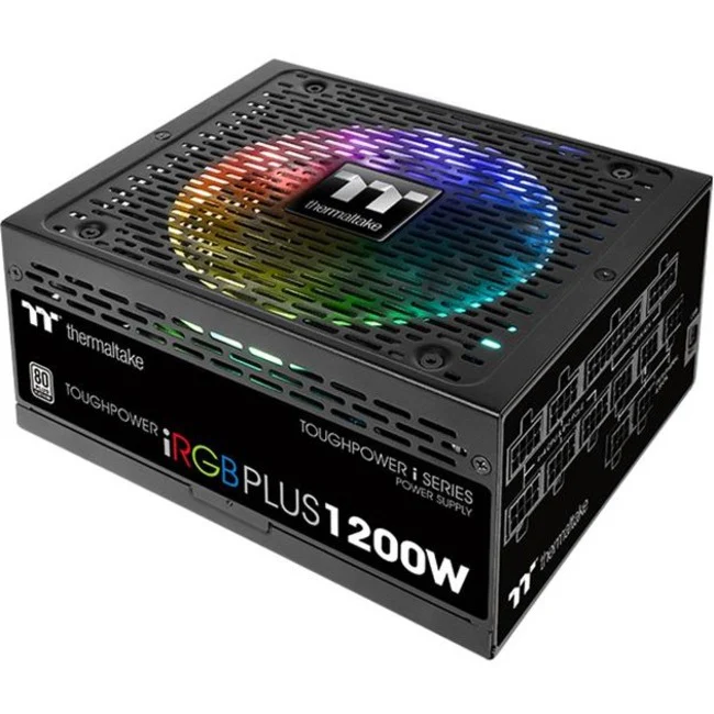 Thermaltake Toughpower iRGB PLUS 1200W Platinum - TT Premium Edition - Internal - 120 V AC, 230 V AC Input - 5 V DC, 12 V DC, 3.3 V DC Output - 1200 W - 1 +12V Rails - 1 Fan(s) - ATI CrossFire Supported - NVIDIA SLI Supported - 92% Efficiency