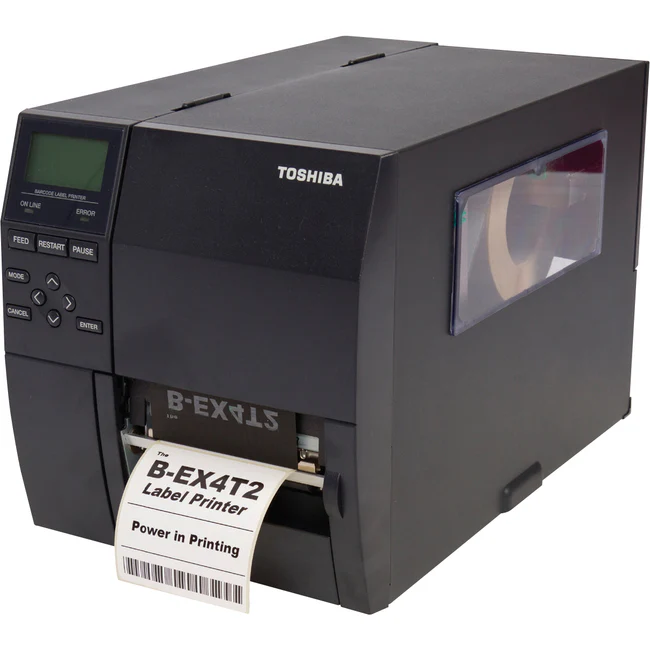 Toshiba B-EX4T2 Desktop Direct Thermal/Thermal Transfer Printer - Monochrome - Label Print - Ethernet - USB - LCD Display Screen - 4.09" Print Width - 12 in/s Mono - 300 dpi - 4.49" Label Width