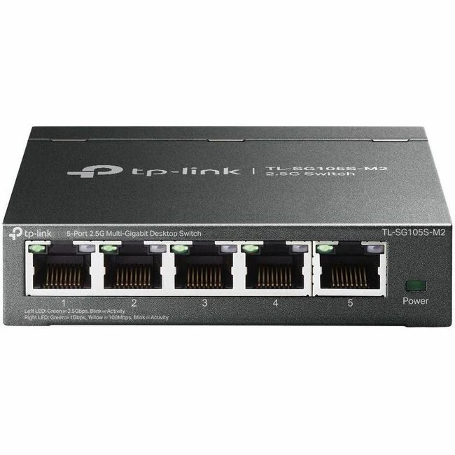 TP-Link 5-Port 2.5G Multi-Gigabit Desktop Switch - 5 Ports - 2.5 Gigabit Ethernet - 2.5GBase-T - 2 Layer Supported - 5.81 W Power Consumption - Twisted Pair - Desktop, Wall Mountable