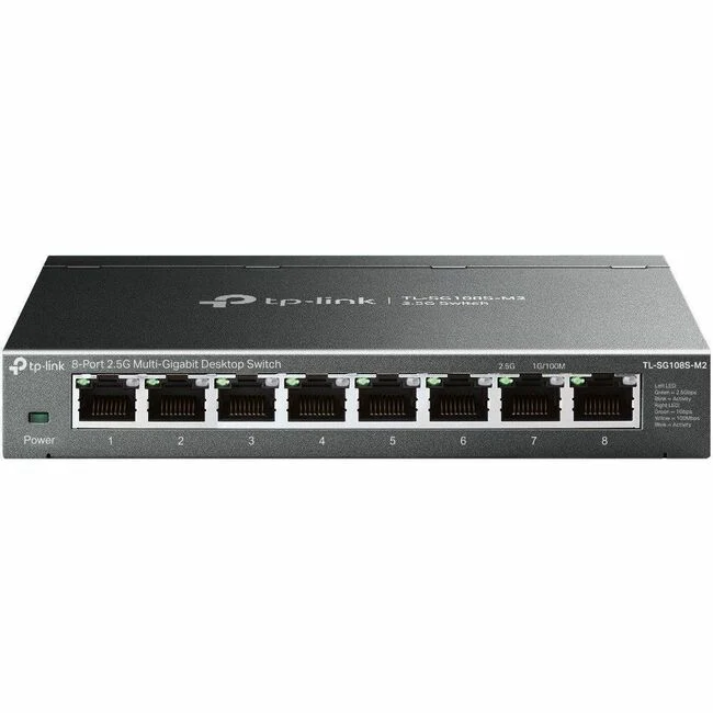 TP-Link 8-Port 2.5G Multi-Gigabit Desktop Switch - 5 Ports - 2.5 Gigabit Ethernet - 2.5GBase-T - 2 Layer Supported - 8.87 W Power Consumption - Twisted Pair - Desktop, Wall Mountable