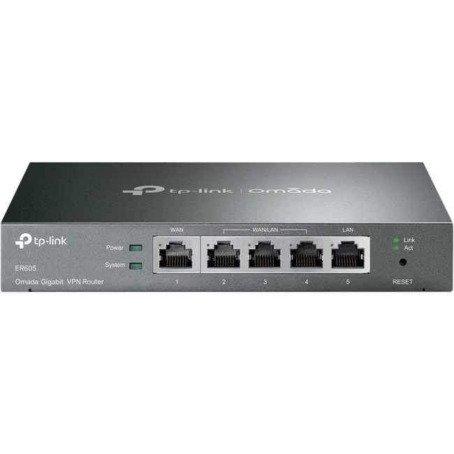 TP-Link ER605 - Multi-WAN Wired VPN Router - Up to 4 Gigabit WAN Ports - SPI Firewall SMB Router - Omada SDN Integrated - Load Balance - Lightning Protection