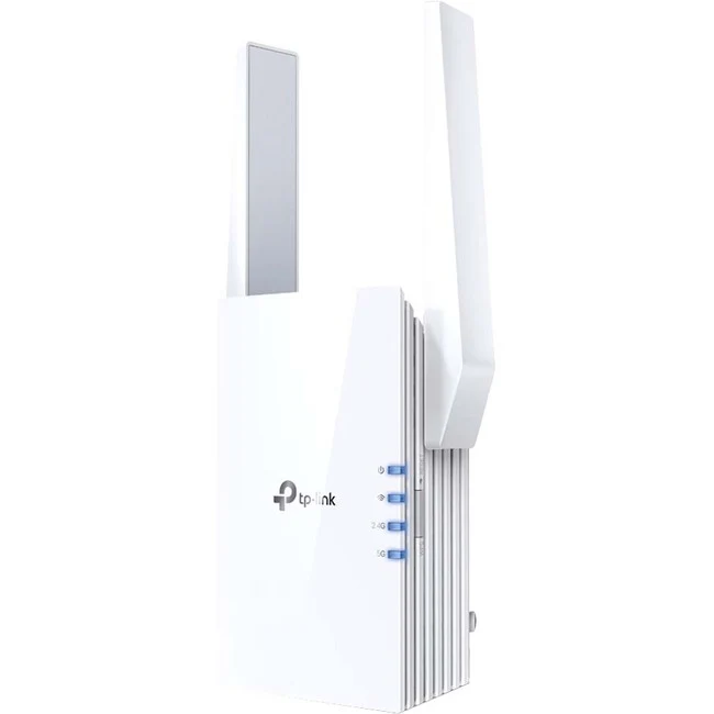 TP-Link RE705X Dual Band IEEE 802.11ax 2.91 Gbit/s Wireless Range Extender - 2.40 GHz, 5 GHz - External - MIMO Technology - 1 x Network (RJ-45) - Gigabit Ethernet - 12.60 W