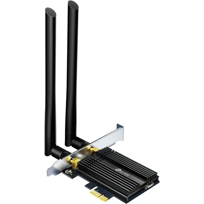 TP-Link TX50E - WiFi 6 AX3000 PCIe WiFi Card for PC with Heat Sink - 802.11AX Dual Band Wireless Adapter with MU-MIMO - Bluetooth 5.0 - Ultra-Low Latency - Supports Windows 10 (64bit) Only
