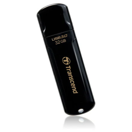Transcend 32GB JetFlash 700 USB 2.0 Flash Drive - 32 GB - USB 3.0 - 70 MB/s Read Speed - 20 MB/s Write Speed - Black - Lifetime Warranty
