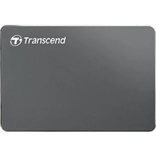 Transcend StoreJet 25C3 1 TB Portable Hard Drive - 2.5" External - SATA - Iron Gray - Desktop PC Device Supported - USB 3.0 - 3 Year Warranty