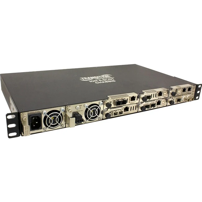 Transition Networks 6-Slot Chassis for ION Slide-in Modules - Manageable - 2 Layer Supported - Modular - 10 W Power Consumption - 1U High - Rack-mountable - Lifetime Limited Warranty