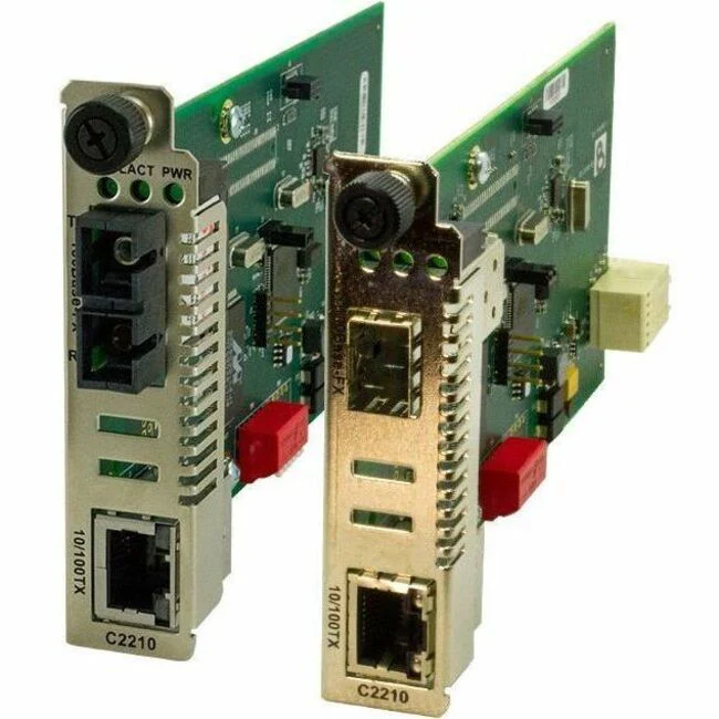 Transition Networks ION C2210-1019 Transceiver/Media Converter - 1 x Network (RJ-45) - 1 x LC Ports - DuplexLC Port - Single-mode - 1300 nm Fiber - Fast Ethernet - 100Base-FX, 10/100Base-TX - 100 Mbit/s - 12.43 Mile - DC - TAA Compliant