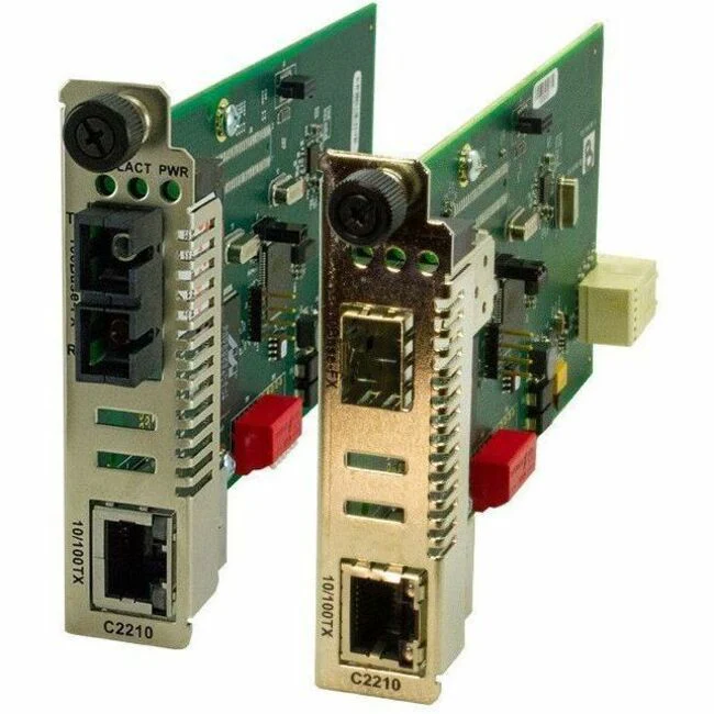 Transition Networks ION C2210-1039 Transceiver/Media Converter - 1 x Network (RJ-45) - 1 x LC Ports - DuplexLC Port - Single-mode - 1300 nm Fiber - Fast Ethernet - 100Base-FX, 10/100Base-TX - 100 Mbit/s - 1.24 Mile - DC - TAA Compliant