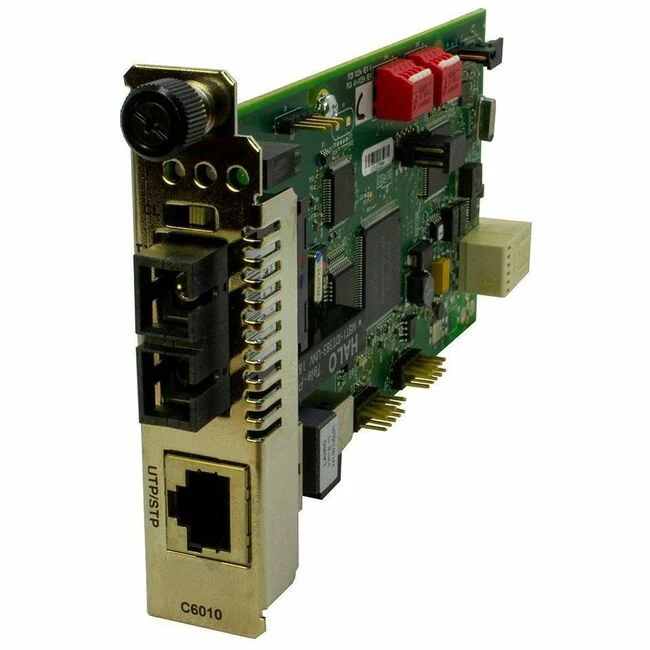 Transition Networks ION C6010-1014 Transceiver/Media Converter - 1 x SC Ports - Single-mode - 1310 nm Fiber - T1/E1 - 12.43 Mile - TAA Compliant