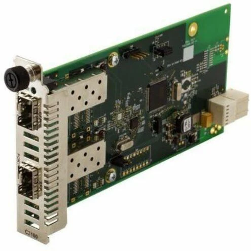Transition Networks ION Fiber to Fiber Media Converter Module - Multi-mode, Single-mode - 2.5 Gigabit Ethernet - 100Base-X, 2.5GBase-X - 2.50 Gbit/s - 2 x Expansion Slots - SFP (mini-GBIC) - 2 x SFP Slots - AC/DC