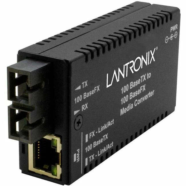 Transition Networks M/E-TX-FX-01(SC) Transceiver/Media Converter - 1 x Network (RJ-45) - 1 x SC Ports - Multi-mode - 1300 nm Fiber - Fast Ethernet - 100Base-FX, 100Base-TX - 100 Mbit/s - 1.24 Mile - AC/DC - Wall Mountable, DIN Rail Mountable, Rack-mountab