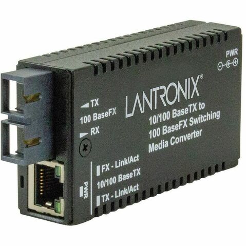 Transition Networks Mini M/E-PSW-FX-02(SC) Media Converter - 1 x Network (RJ-45) - 1 x SC Ports - 10/100Base-TX, 100Base-FX - 1.24 Mile - Wall Mountable, External