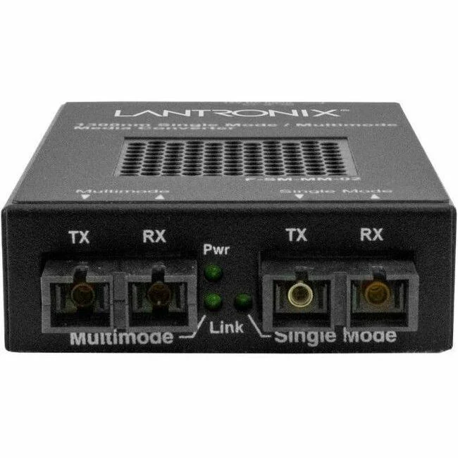 Transition Networks Stand-alone Fiber to Fiber Media Converter - 2 x SC Ports - Multi-mode, Single-mode - 1300 nm, 1310 nm Fiber - 155 Mbit/s - 12.43 Mile - AC/DC - Standalone, DIN Rail Mountable, Wall Mountable