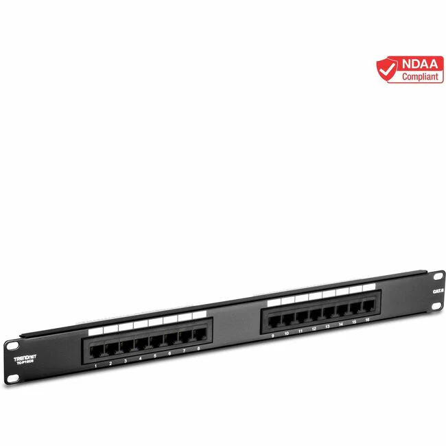 TRENDnet Cat6 16-port Unshielded Patch Panel