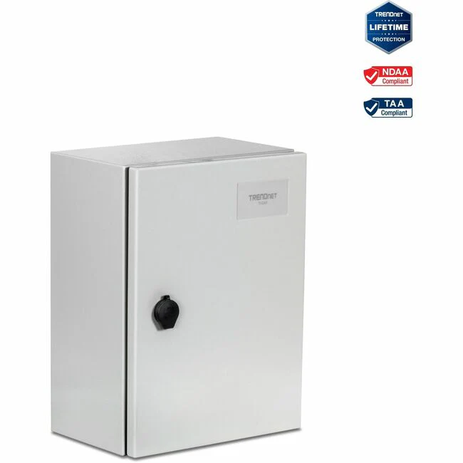 TRENDnet Outdoor IP66 Steel Enclosure with Lockable Hinged Door