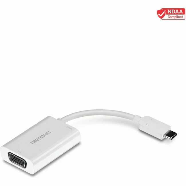 TRENDnet USB-C to VGA HDTV Adapter with PD support