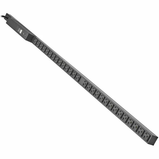 Tripp Lite by Eaton 1.92kW Single-Phase Local Metered PDU with ISOBAR Surge Protection, 120V, 3840 Joules, 28 NEMA 5-15/20R Outlets, L5-20P Input, 15 ft. Cord, 0U Vertical - Metered - NEMA 5-20P, NEMA L5-20P - 28 x NEMA 5-15/20R - 120 V AC - 0U - Vertical