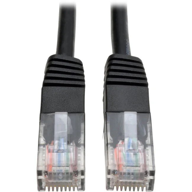 Tripp Lite by Eaton 1-ft. (0.31 m) Cat5e Black Molded Patch Cable 350MHz