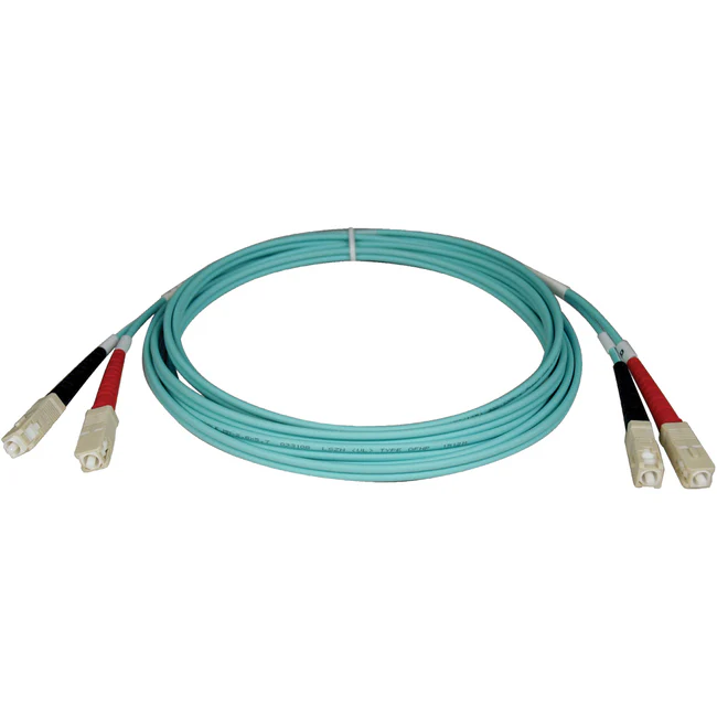 Tripp Lite by Eaton 10Gb Aqua Duplex Multimode 50/125 Fiber Patch Cable