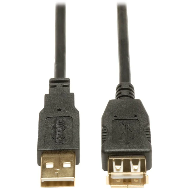 Tripp Lite by Eaton 16-ft. USB 2.0 Gold Extension Cable (USB A M/F)