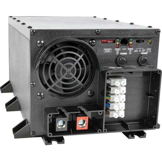 Tripp Lite by Eaton 2000W PowerVerter APS 12VDC 120V Inverter/Charger with Auto-Transfer Switching Hardwired - 12V DC - 120V AC - Continuous Power:2kW