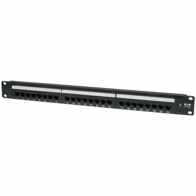 Tripp Lite by Eaton 24 Port Cat6 Network Patch Panel