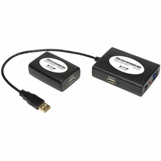 Tripp Lite by Eaton 4-Port USB 2.0 Hi-Speed USB Over Cat5 Hub with 3 Local Ports & 1 Remote Port - with 3 local Ports and 1 Remote Port