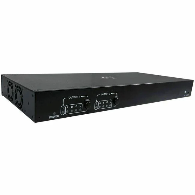 Tripp Lite by Eaton 4x2 HDMI over Cat6 Matrix Switch Kit Switch/2x Pigtail Receivers - 4K 60 Hz HDR 4:4:4 PoC 230 ft. (70.1 m) TAA - 3840 x 2160 - 4K - Twisted Pair - 4 x 2 - Display, Blu-ray Disc Player, Set-top Box, Media Center, Projector, Computer, TV