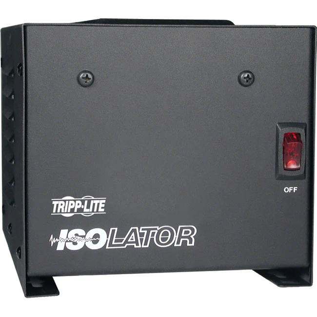 Tripp Lite by Eaton 500W Isolation Transformer with Surge 120V 4 Outlet 6ft Cord TAA GSA - 500W - 110V AC
