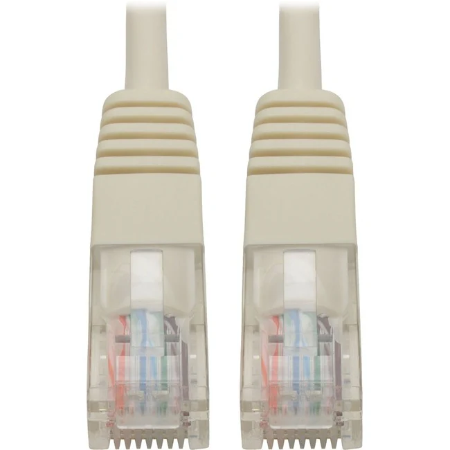 Tripp Lite by Eaton Cat5e 350 MHz Molded UTP Patch Cable (RJ45 M/M), White, 15 ft.