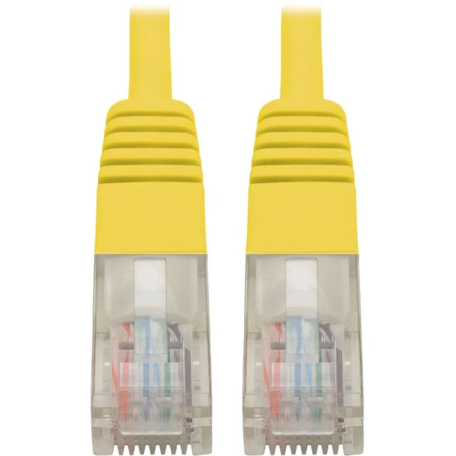 Tripp Lite by Eaton Cat5e 350 MHz Molded UTP Patch Cable (RJ45 M/M), Yellow, 2 ft.
