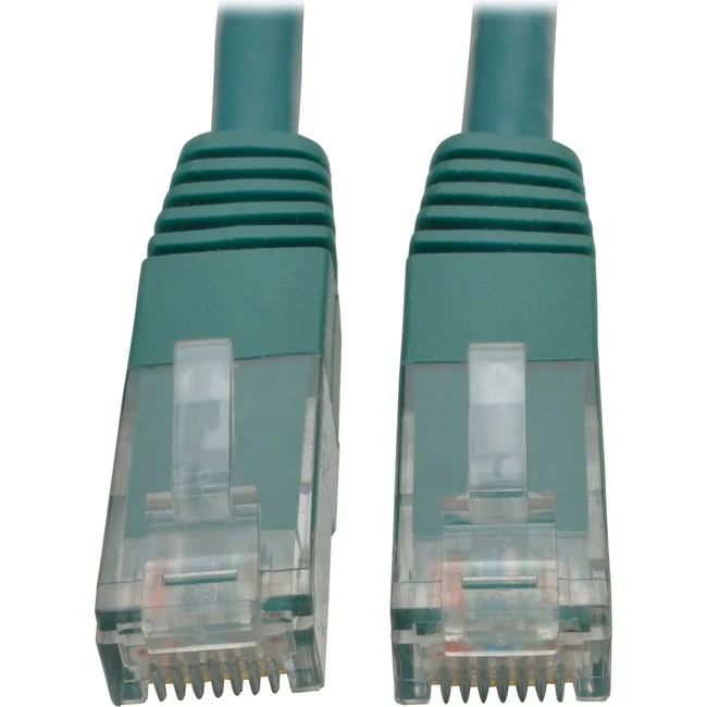 Tripp Lite by Eaton Cat6 Gigabit Molded Patch Cable (RJ45 M/M), Green, 15 ft