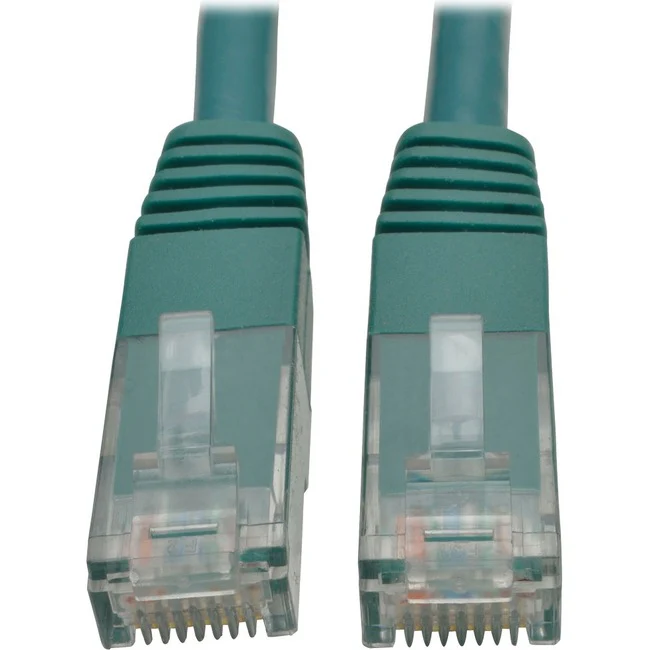 Tripp Lite by Eaton Cat6 Gigabit Molded Patch Cable (RJ45 M/M), Green, 7 ft