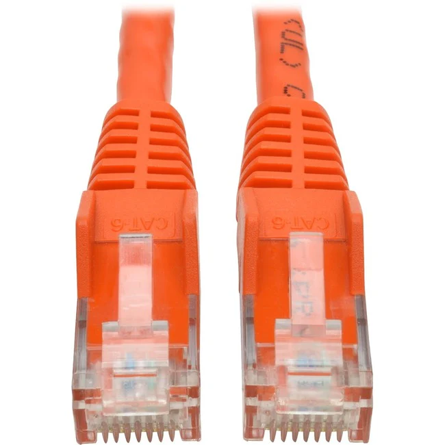 Tripp Lite by Eaton Cat6 Gigabit Snagless Molded UTP Patch Cable (RJ45 M/M), Orange, 6 ft