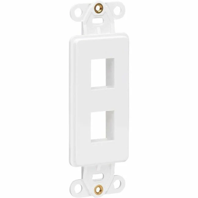 Tripp Lite by Eaton Center Plate Insert, Decora Style - Vertical, 2 Ports