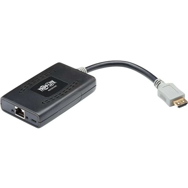 Tripp Lite by Eaton HDMI over Cat6 Passive Remote Receiver with Power over Cable and Multi-Resolution Support - 4K @ 60 Hz, 4:4:4, HDR, 50 ft., TAA - 1 Input Device - 49.21 ft Range - 1 x Network (RJ-45) - 1 x USB - 1 x HDMI In - 4K - 3840 x 2160 - HDR -