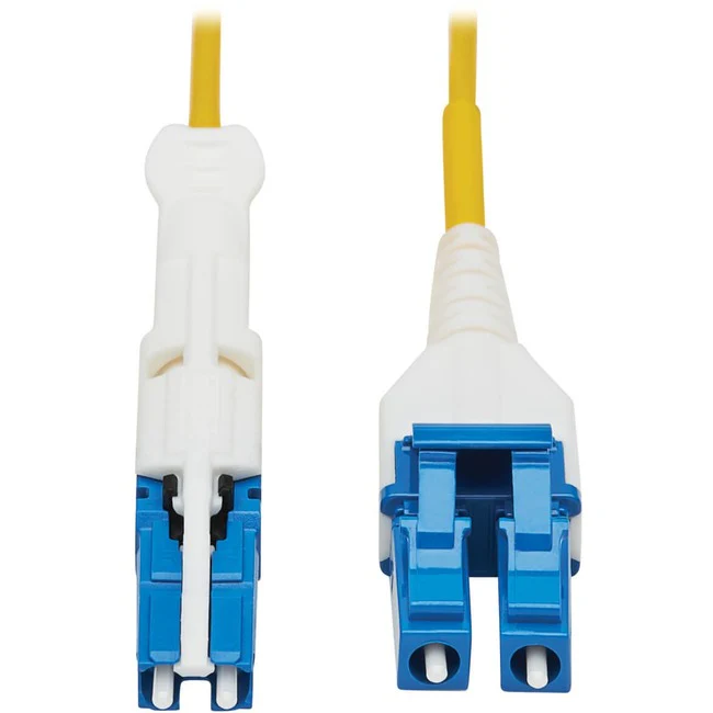 Tripp Lite by Eaton N381L-05M 400Gb Duplex Singlemode 9/125 OS2 Fiber Optic Cable, Yellow, 5 m