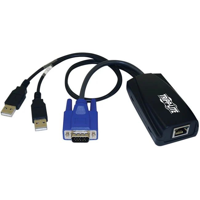 Tripp Lite by Eaton NetCommander USB Server Interface Unit (SIU) with Virtual Media up to 12Mbps - 1 Computer(s) - 100 ft Range - 1 x Network (RJ-45) x USB x VGA
