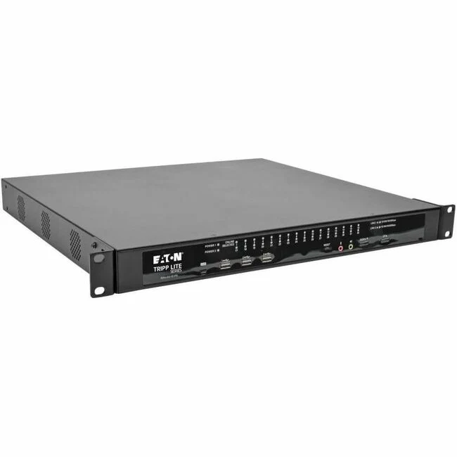 Tripp Lite by Eaton NetDirector 32-Port Cat5 KVM over IP Switch - Virtual Media 2 Remote + 1 Local User 1U Rack-Mount TAA - 32 Computer(s) - 1 Local User(s) - 2 Remote User(s) - UXGA - 1600 x 1200 - 32 x Network (RJ-45) - 2 x PS/2 Port - 2 x USB - Rack-mo