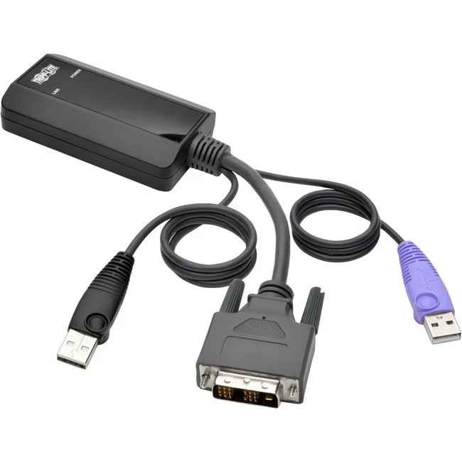 Tripp Lite by Eaton NetDirector DVI USB Server Interface Unit with Virtual Media and CAC Support (B064-IPG Series) USB and DVI - 1 Computer(s) - 164.04 ft Range - 1 x Network (RJ-45) x USB x DVI - External
