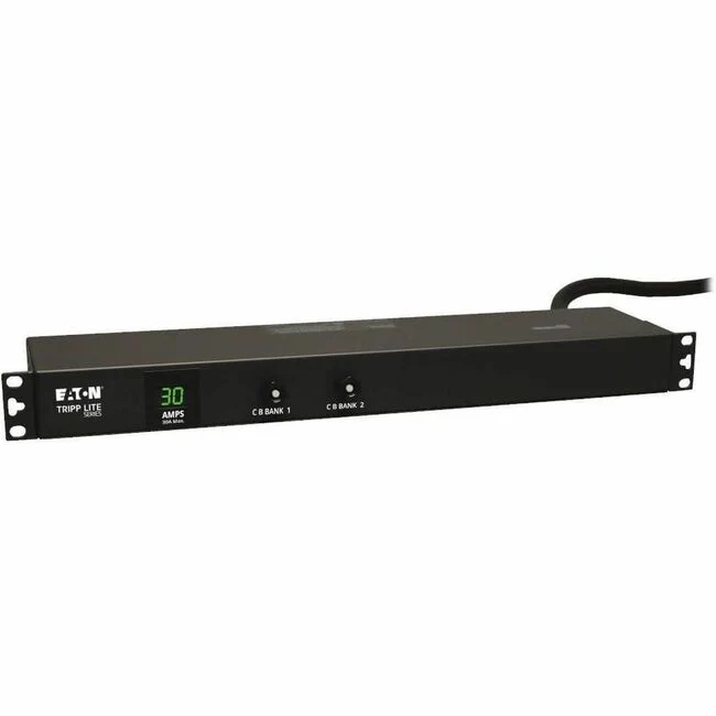 Tripp Lite by Eaton PDU 2.9kW Single-Phase Local Metered PDU 120V Outlets (12 5-15/20R) L5-30P 15 ft. (4.57 m) Cord 1U Rack-Mount - 1UHorizontal Rackmount, Vertical Rackmount