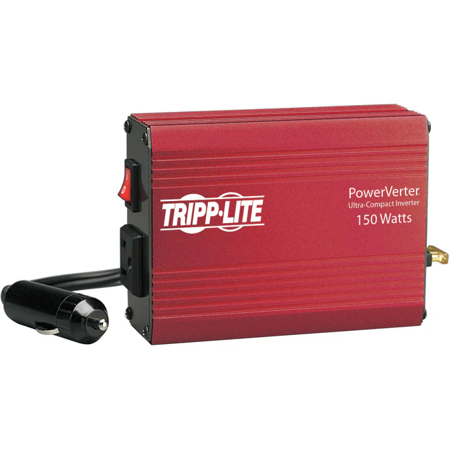 Tripp Lite by Eaton Portable Auto Inverter 150W 12V DC to AC 120V 5-15R 1 Outlet - 12V DC - 120V AC - Continuous Power:150W