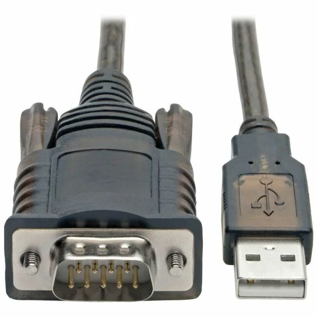 Tripp Lite by Eaton RS232 to USB Adapter Cable with COM Retention (USB-A to DB9 M/M), FTDI, 5 ft.