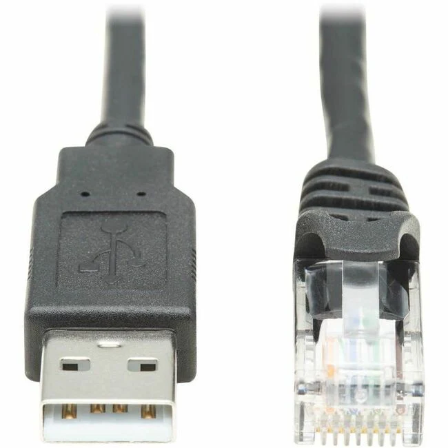 Tripp Lite by Eaton U009-006-RJ45-X USB to RJ45 Rollover Console Cable (M/M), Black, 6 ft.