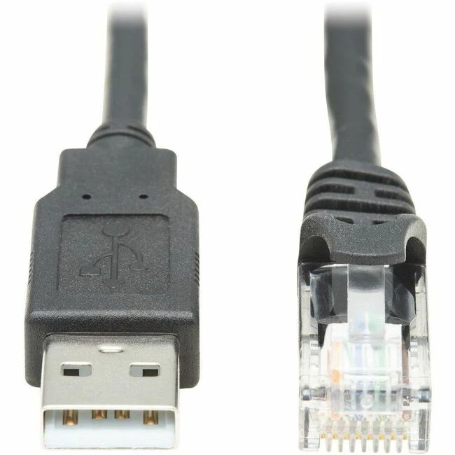 Tripp Lite by Eaton U009-010-RJ45-X USB to RJ45 Rollover Console Cable (M/M), Black, 10 ft.