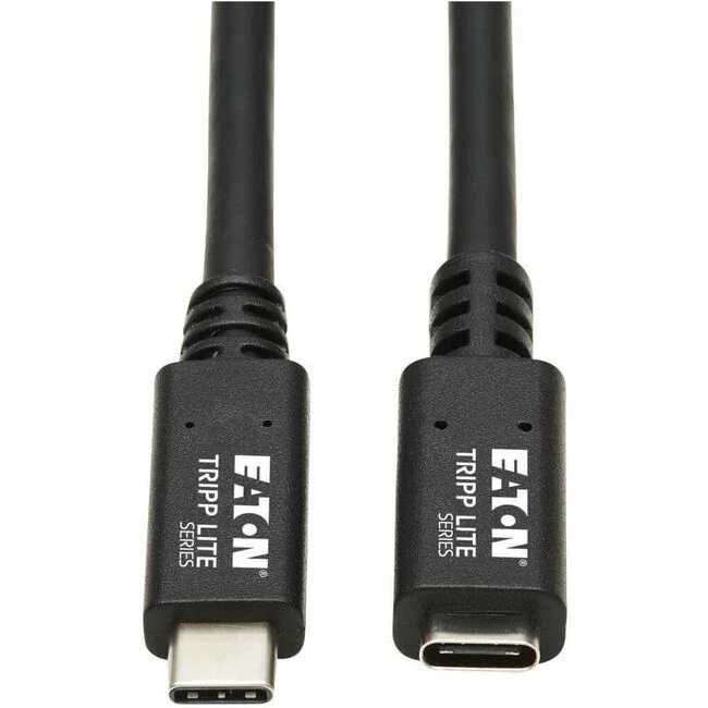 Tripp Lite by Eaton U421-20N-G2 USB-C Extension Cable, M/F, Black, 20 in. (0.5 m)