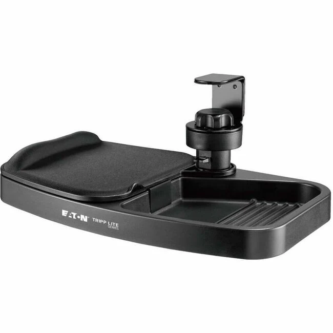 Tripp Lite by Eaton Under-Desk Clamp-On Storage Tray with Built-In Mouse Pad and Wrist Rest