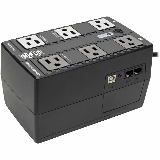 Tripp Lite by Eaton UPS 350VA 210W Standby UPS - 6 NEMA 5-15R Outlets 120V 50/60 Hz 5-15P Plug ENERGY STAR Desktop/Wall - Desktop - 7 Hour Recharge - 2 Minute Stand-by - 110 V AC Input - 120 V AC, 120 V AC Output - 6 x NEMA 5-15R