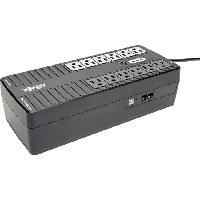 Tripp Lite by Eaton UPS 750VA 450W Standby UPS - 12 NEMA 5-15R Outlets 120V 50/60 Hz USB 5-15P Plug Desktop / Wall Mount - Ultra-compact Desk-mount - 4 Hour Recharge - 2.50 Minute Stand-by - 110 V AC Input - 120 V AC Output - 6 x NEMA 5-15R, 6 x NEMA 5-15